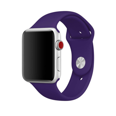 Ремінець Soft Touch для Apple Watch 42(ser.1-3)/44/45/46/49mm- ультра-фіолетовий Ремінець Soft Touch для Apple Watch 42(ser.1-3)/44/45/46/49mm- ультра-фіолетовий
