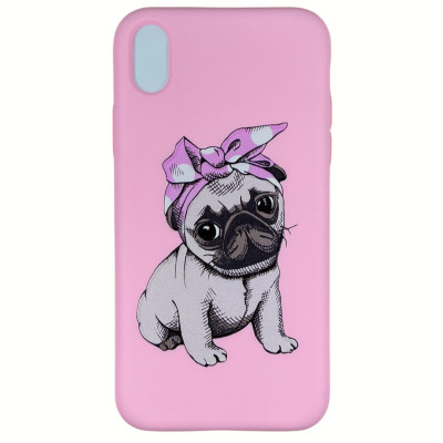 Накладка (з мікрофіброю) Case Art для iPhone XS Max- рожевий Накладка (з мікрофіброю) Case Art для iPhone XS Max- рожевий