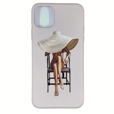 Накладка (з мікрофіброю) Case Art для iPhone 11 Pro Max- рожевий пісок