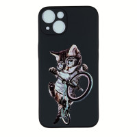 Накладка (з мікрофіброю) Case Art для iPhone 13- чорний Накладка (з мікрофіброю) Case Art для iPhone 13- чорний