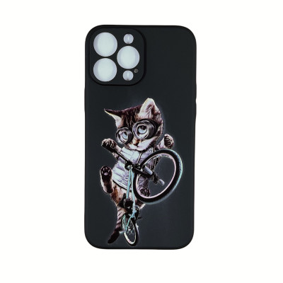 Накладка (з мікрофіброю) Case Art для iPhone 13 Pro- чорний Накладка (з мікрофіброю) Case Art для iPhone 13 Pro- чорний