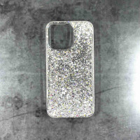 Накладка Fashion Shine для iPhone 13 Pro- сріблястий