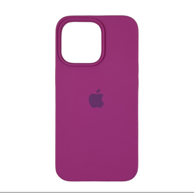 Накладка (з мікрофіброю) Silk Full Protective для iPhone 13- червона троянда