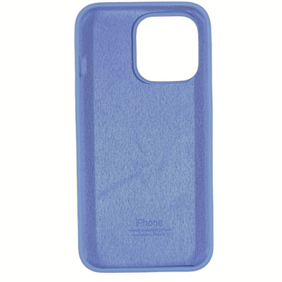 Накладка (з мікрофіброю) Silk Full Protective для iPhone 13 Pro Max (6.7`)- бузковий блакитний