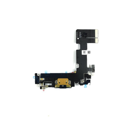 Шлейф з конектором зарядки для iPhone 13 (мікрофон, компоненти) Original Black