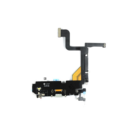 Шлейф з конектором зарядки для iPhone 13 Pro (мікрофон, компоненти) Original Black