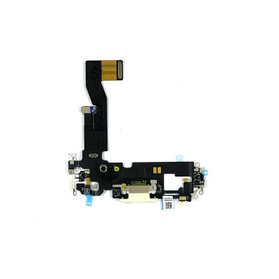 Шлейф з конектором зарядки для iPhone 12 (мікрофон, компоненти) Original White