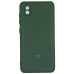 Накладка (з мікрофіброю) Silicone Cover My Color Full Camera для ZTE Blade A3 2020- темно-зелений