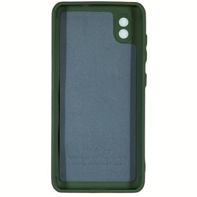 Накладка (з мікрофіброю) Silicone Cover My Color Full Camera для ZTE Blade A3 2020- темно-зелений