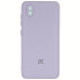 Накладка (з мікрофіброю) Silicone Cover My Color Full Camera для ZTE Blade A3 2020- рожевий пісок