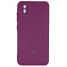 Накладка (з мікрофіброю) Silicone Cover My Color Full Camera для ZTE Blade A3 2020- марсала