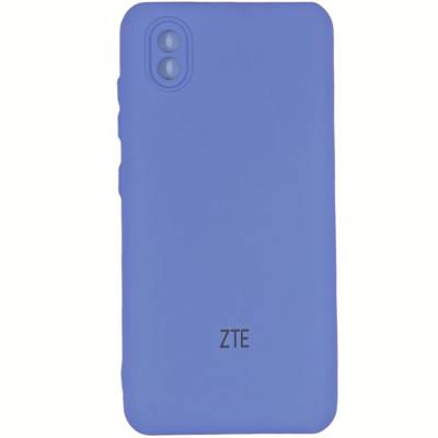 Накладка (з мікрофіброю) Silicone Cover My Color Full Camera для ZTE Blade A3 2020- бузковий