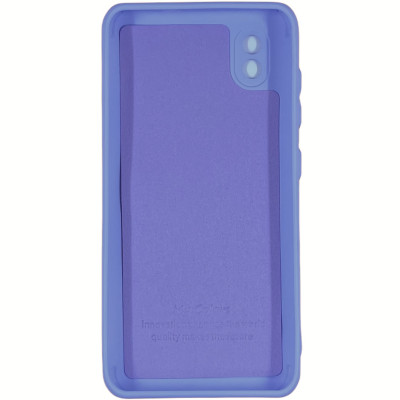 Накладка (з мікрофіброю) Silicone Cover My Color Full Camera для ZTE Blade A3 2020- бузковий