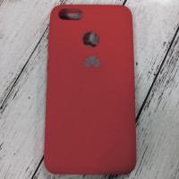 Накладка (з мікрофіброю) Silk (AAA) для Huawei Nova Lite 2017/P9 Lite mini- червоний