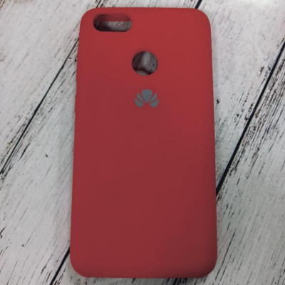 Накладка (з мікрофіброю) Silk (AAA) для Huawei Nova Lite 2017/P9 Lite mini- червоний