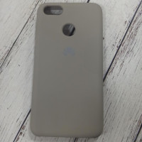 Накладка (з мікрофіброю) Silk (AAA) для Huawei Nova Lite 2017/P9 Lite mini- сірий