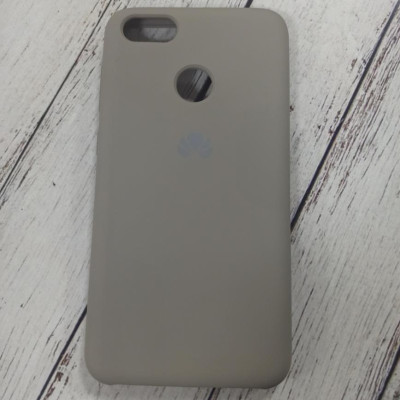 Накладка (з мікрофіброю) Silk (AAA) для Huawei Nova Lite 2017/P9 Lite mini- сірий