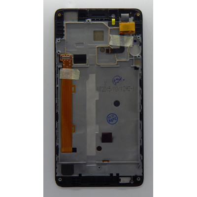 Дисплей для мобільного телефона Lenovo A6000 ( k30-W/k30-T) with frame Original з тачскріном Black
