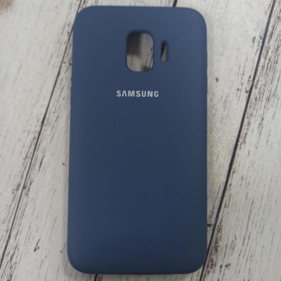 Накладка (з мікрофіброю) Silk (AAA) для Samsung J260/J2 Core 2018- синій