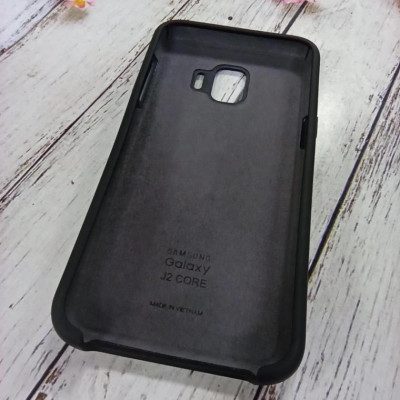 Накладка (з мікрофіброю) Silk (AAA) для Samsung J260/J2 Core 2018- чорний