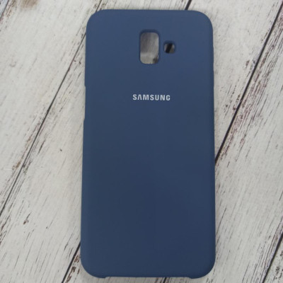 Накладка (з мікрофіброю) Silk (AAA) для Samsung J610/J6 Plus 2018- синій