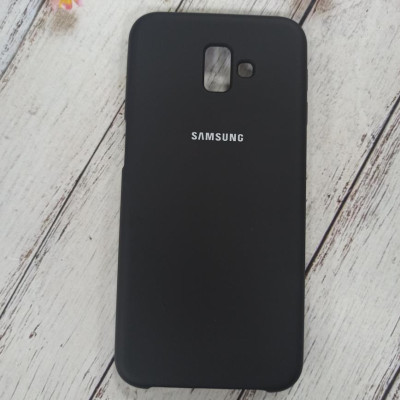 Накладка (з мікрофіброю) Silk (AAA) для Samsung J610/J6 Plus 2018- чорний