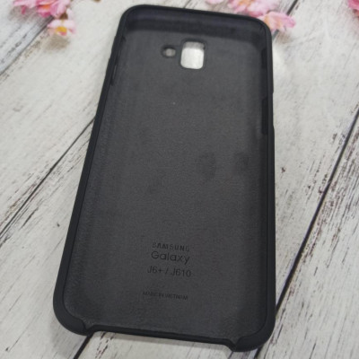 Накладка (з мікрофіброю) Silk (AAA) для Samsung J610/J6 Plus 2018- чорний