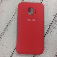 Накладка (з мікрофіброю) Silk (AAA) для Samsung J260/J2 Core 2018- червоний