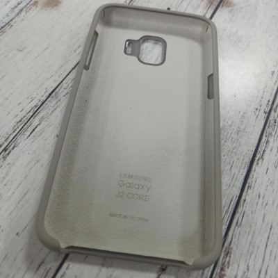 Накладка (з мікрофіброю) Silk (AAA) для Samsung J260/J2 Core 2018- сірий