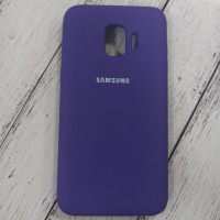 Накладка (з мікрофіброю) Silk (AAA) для Samsung J260/J2 Core 2018- фіолетовий