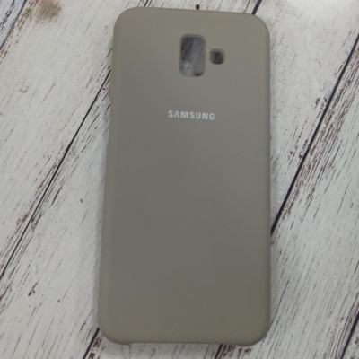 Накладка (з мікрофіброю) Silk (AAA) для Samsung J610/J6 Plus 2018- сірий