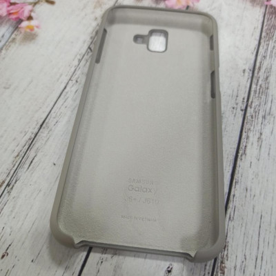 Накладка (з мікрофіброю) Silk (AAA) для Samsung J610/J6 Plus 2018- сірий