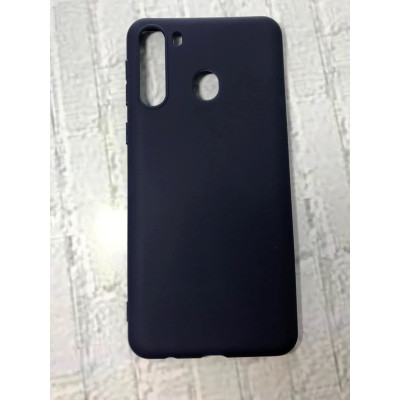 Накладка SMTT Soft Touch для Samsung A21/A215 в тех. упаковці- синій Накладка SMTT Soft Touch для Samsung A21/A215 в тех. упаковці- синій