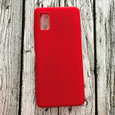 Накладка SMTT Soft Touch для Samsung A41/A415 в тех. упаковці- червоний Накладка SMTT Soft Touch для Samsung A41/A415 в тех. упаковці- червоний