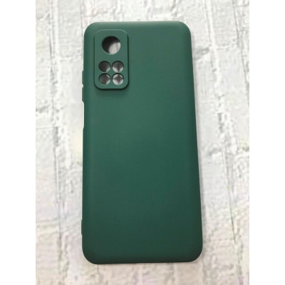 Накладка (з мікрофіброю) Aspor Silicone Full для Xiaomi Mi 10T / Mi 10T Pro- зелений