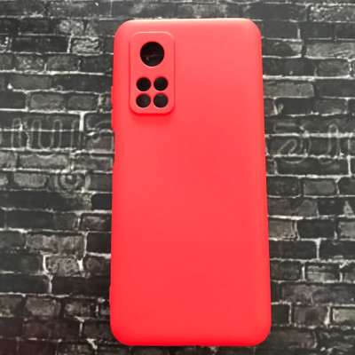 Накладка (з мікрофіброю) Aspor Silicone Full для Xiaomi Mi 10T / Mi 10T Pro- червоний