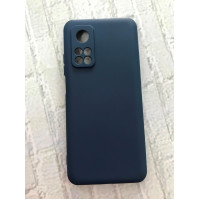 Накладка (з мікрофіброю) Aspor Silicone Full для Xiaomi Mi 10T / Mi 10T Pro- синій