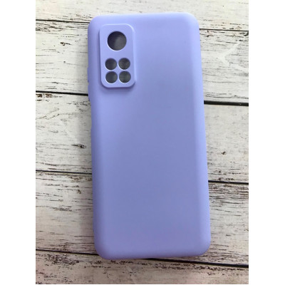 Накладка (з мікрофіброю) Aspor Silicone Full для Xiaomi Mi 10T / Mi 10T Pro- фіолетовий