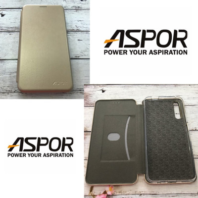 Чохол-книжка Aspor leather для Huawei P Smart Pro- золотий Чохол-книжка Aspor leather для Huawei P Smart Pro- золотий