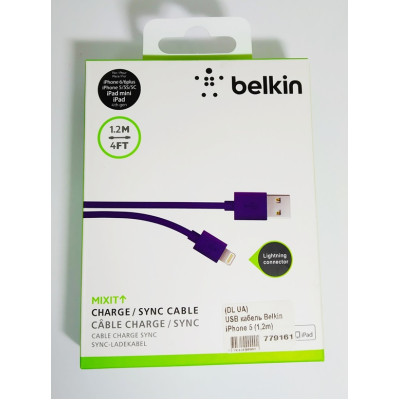 USB кабель Belkin Lightning (1.2м) USB кабель Belkin Lightning (1.2м)