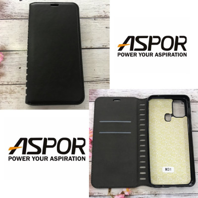 Чохол-книжка Leather Folio для Samsung M31/M315- чорний Чохол-книжка Leather Folio для Samsung M31/M315- чорний