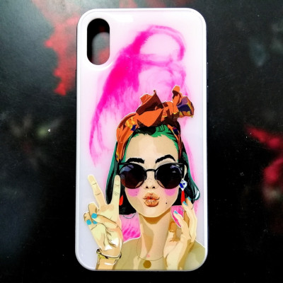 Накладка UV для iPhone X Peace Накладка UV для iPhone X Peace