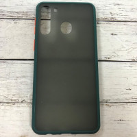 Накладка Darkened для Samsung A21/A215- темно-зелений