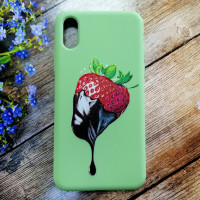 Накладка (з мікрофіброю) Case Art для iPhone X- зелений Накладка (з мікрофіброю) Case Art для iPhone X- зелений