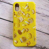 Накладка (з мікрофіброю) Case Art для iPhone X- жовтий Накладка (з мікрофіброю) Case Art для iPhone X- жовтий