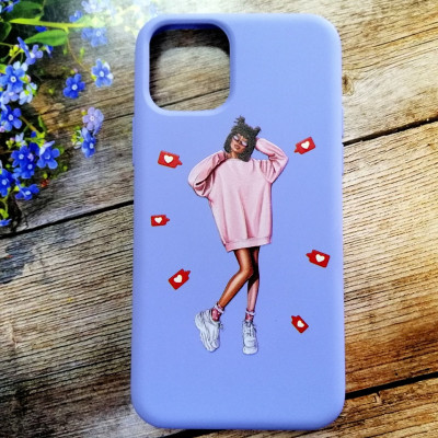 Накладка (з мікрофіброю) Case Art для iPhone 11 Pro- фіолетовий