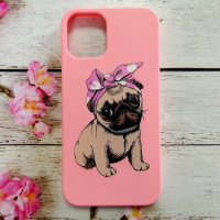Накладка (з мікрофіброю) Case Art для iPhone 12 mini (5.4 `)- рожевий Накладка (з мікрофіброю) Case Art для iPhone 12 mini (5.4 `)- рожевий