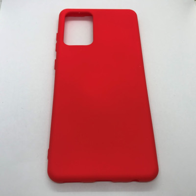 Накладка (з мікрофіброю) Silicone Cover Full without Logo для Samsung A72/A725- червоний