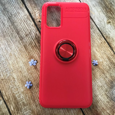 Накладка TPU Deen ColorRing під магнітний тримач для Samsung A02s/A025- червоний Накладка TPU Deen ColorRing під магнітний тримач для Samsung A02s/A025- червоний