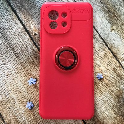 Накладка TPU Deen ColorRing під магнітний тримач для Xiaomi Mi 11- червоний Накладка TPU Deen ColorRing під магнітний тримач для Xiaomi Mi 11- червоний